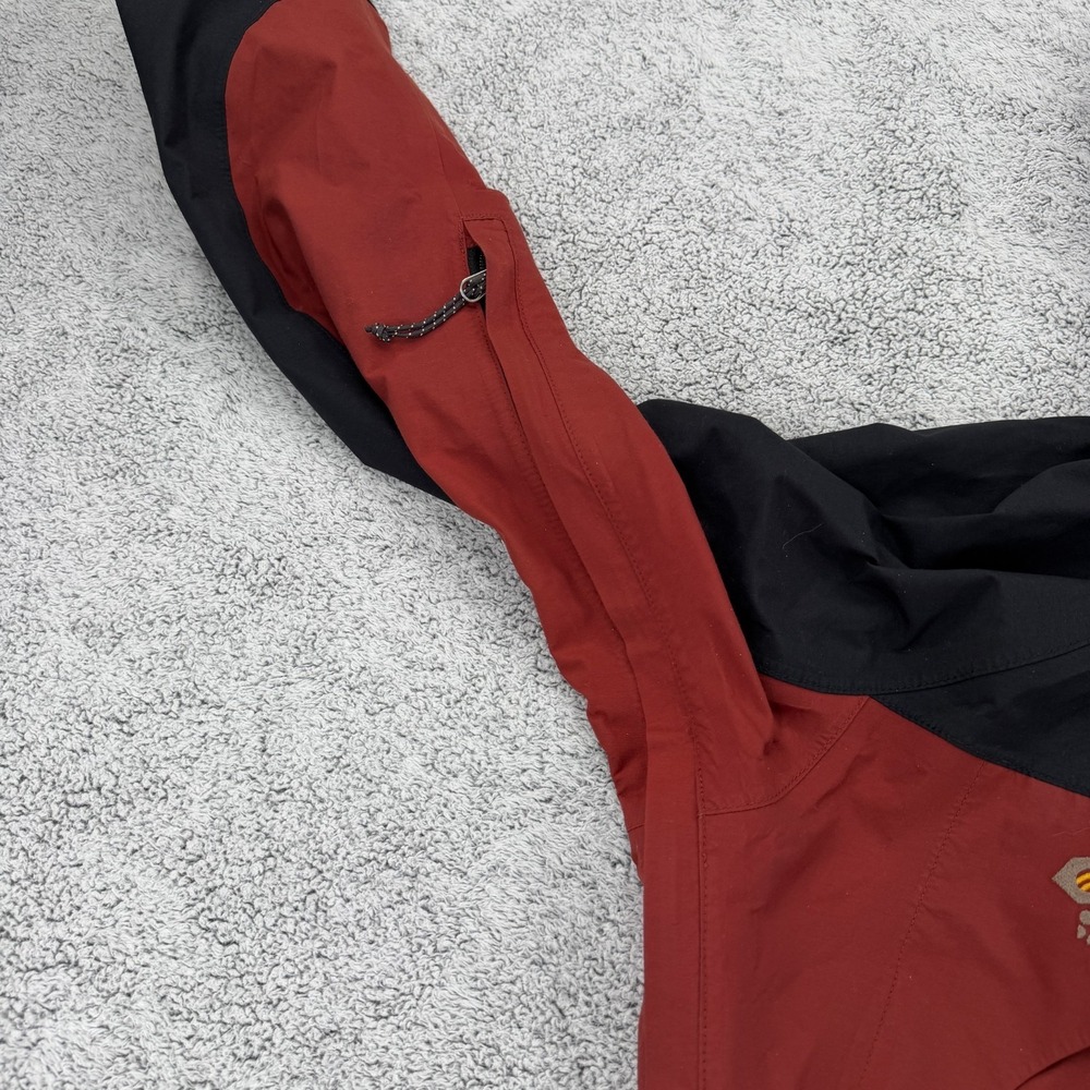 Mountain Hardwear Jacket Mens Small Red Goretex XCR Hooded Zip Pocket Ski Snow - Picture 6 of 16